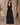 Robe longue sans manches avec détail métallique – Noir