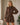 Robe Courte Femme Texturée à Taille Drapée et Volants - Choco