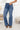 Jean wide leg femme à poches décorées – Bleu