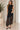 Robe Longue Asymétrique avec Dentelle – Noir