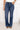 Jean wide leg à poches décorées - Bleu