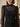 Top femme en dentelle à manches longues - Noir