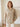 Chemise Femme Rayée à Col Lavallière - Beige