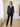 Blouse satinée à l’éclat subtil – Marine